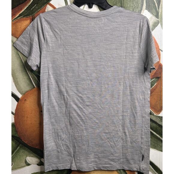 Ice Breaker Womens Small Gray Wool Blend Short Sleeve Shirt - Picture 6 of 6